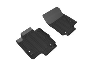 Mercedes-Benz GLE-Class Floor Mats - Front - 3D MAXpider - Kagu - Black - `20-`21 Mercedes-Benz GLE-Class Floor Mats - Front - 3D MAXpider - Kagu - Black - `20-`21